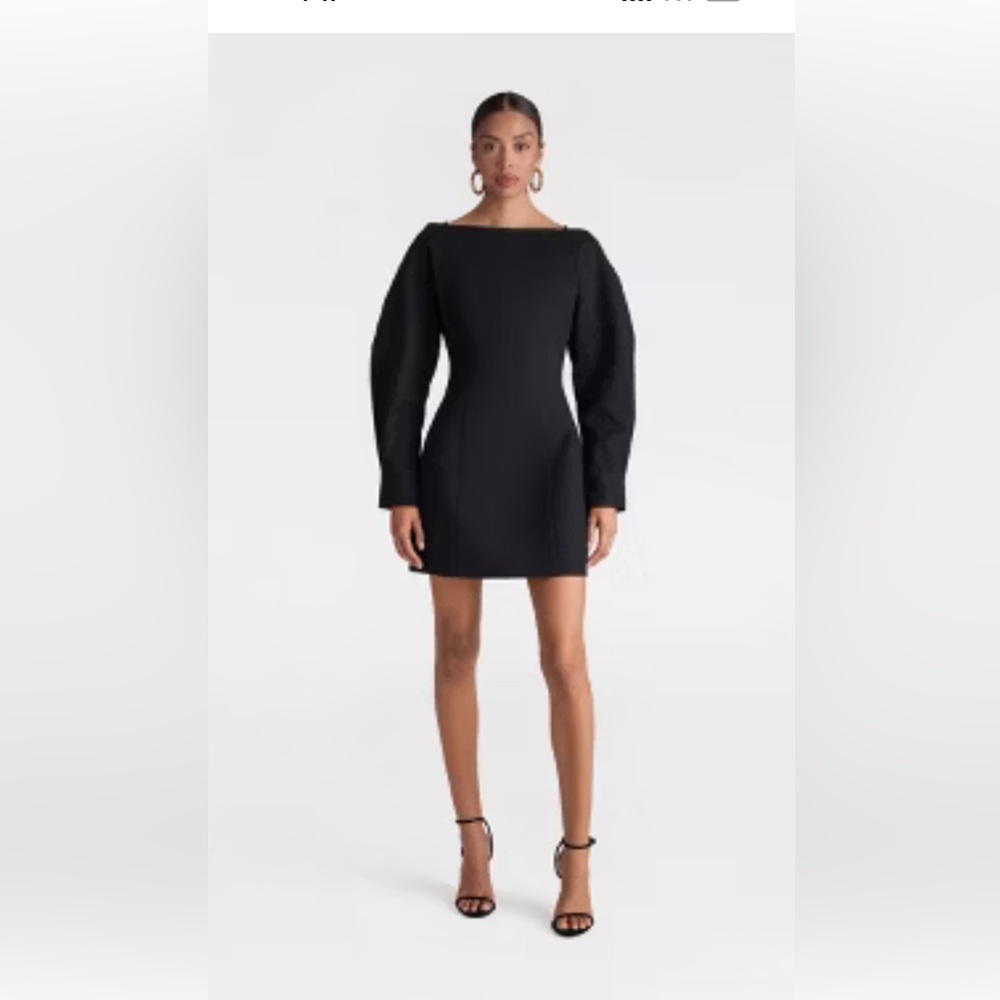 Elegant Black Long-Sleeve Dress size 10